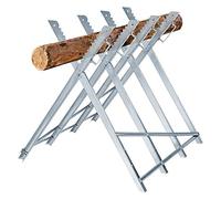 UISEBRT Chevalet de sciage pliable pour tronçonneuse - Charge maximale : 150 kg - Pour travaux de scie à bois, chevalet, bois de chauffage, 82 x 80,5 x 79 cm - Acier