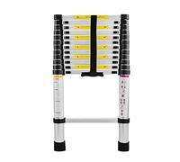 UISEBRT Échelle Télescopique 3,8M, Escabeau Télescopique en Alluminium Extensible Multifonction, Charge Max 150 kg