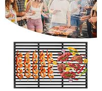 UISEBRT Grille de Coussin Universelle Gril Barbecue - 42 x 28 cm Grillage BBQ Grille émaillée Rectangle pour barbecue, barbecue à gaz, barbecue au charbon de bois et bien plus encore