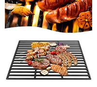 UISEBRT Grille de Coussin Universelle Gril Barbecue - 54 x 34 cm Grillage BBQ Grille émaillée Rectangle pour barbecue, barbecue à gaz, barbecue au charbon de bois et bien plus encore