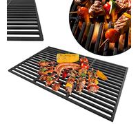 UISEBRT Grille de Coussin Universelle Gril Barbecue - 60 x 40 cm Grillage BBQ Grille émaillée Rectangle pour barbecue, barbecue à gaz, barbecue au charbon de bois et bien plus encore