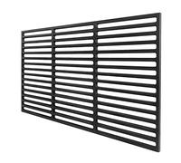 UISEBRT Grille de cuisson rectangulaire en fonte émaillée 54 x 34 cm - Pour barbecue à gaz, barbecue au charbon de bois et plus encore (54 x 34 cm)