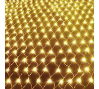 UISEBRT Guirlande Lumineuse LED Extérieur 3 x 2m - Filet Lumineux avec 8 modes pour Noël, Halloween, Jardin, Mariage Intérieur Décoration, IP44 Etanche (3 x 2m,Blanc Chaud)