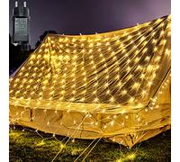 UISEBRT Guirlande Lumineuse LED Extérieur 6 x 2m - Filet Lumineux avec 8 modes pour Noël, Halloween, Jardin, Mariage Intérieur Décoration, IP44 Etanche (6 x 2m,Blanc Chaud)