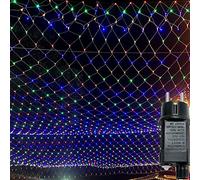 UISEBRT Guirlande Lumineuse LED Extérieur 6 x 2m - Filet Lumineux avec 8 modes pour Noël, Halloween, Jardin, Mariage Intérieur Décoration, IP44 Etanche (6 x 2m,Multicolore), ( YF0301)
