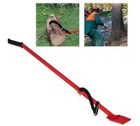 UISEBRT Lève-abattage en acier haute résistance de 130 cm avec crochet réversible et poignée en caoutchouc antidérapante - Spatule pour pièges d'arbres, charge maximale 250 kg - Crochet de levage