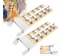 UISEBRT Lot de 2 planches à saumon flammé avec support en acier inoxydable pour barbecue, système d'angle réglable à 5 niveaux, planche à fumer en cèdre pour brasero et barbecue