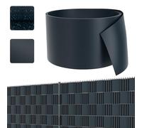 UISEBRT Lot de 30 bandes brise-vue en PVC pour clôture à double fil - Opaque - Brise-vue - Brise-vue - Pour jardin, balcon, clôture de jardin - Anthracite - 2,5 m x 19 cm