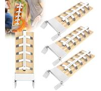 UISEBRT Lot de 4 planches à saumon flammé, avec support en acier inoxydable, planches à saumon pour griller, 5 niveaux, système d'angle réglable, planche à fumer en cèdre pour brasero et barbecue