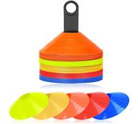 UISEBRT Lot de 50 plots de marquage - Convient pour une piste de course, le football, le cricket, le rugby et de nombreux autres sports