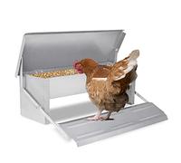 UISEBRT Mangeoire automatique pour poules, 5 kg, en acier galvanisé, étanche et anti-rats