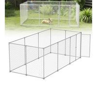 UISEBRT Niche d'extérieur pour chien - 400 x 200 x 150 cm - Système de verrouillage verrouillable et design sûr