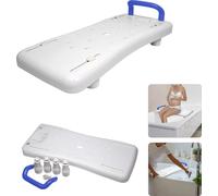 UISEBRT Planche de bain pour s'asseoir Siège de baignoire pour personnes âgées Siège de baignoire pour adultes Planche de bain avec poignée bleue 70x30x5cm