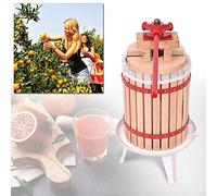 UISEBRT Pressoir à Fruits 18 litres - Broyeuse à Fruits de Acier Inoxydable, Presse-Fruits Pressage Aver Sacs pressoir pour Vin Cidre Broyage Fruits Pommes