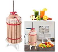 UISEBRT Pressoir à Fruits 30 litres - Broyeuse à Fruits de Acier Inoxydable, Presse-Fruits Pressage Aver Sacs pressoir pour Vin Cidre Broyage Fruits Pommes