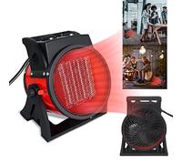 UISEBRT Radiateur électrique Chauffage Soufflant à économie d'énergie 2000 W en Céramique silencieux industriel avec protection contre la surchauffe Pour Chantier, Garage, Atelier, (Heizlüfter)