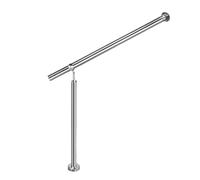 UISEBRT Rampe d'escalier en acier inoxydable pour l'intérieur et l'extérieur - Main courante murale avec 1 poteau (200 cm)