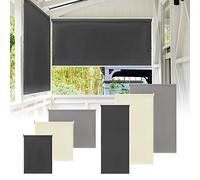 UISEBRT Store extérieur vertical, pare-soleil, protection UV, convient au balcon, 140 x 240 cm, gris