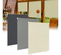 UISEBRT Store extérieur vertical Store pare-vue Store pare-soleil Store balcon Store pare-vue Fonction thermique 180 X 240cm Beige