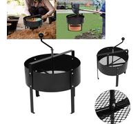 UISEBRT Tamis de jardin Tamis de sol Tamis de sable avec poignée rotative Tamis pratique et efficace