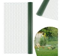 UISEBRT Vert 20m de fil de fer pour lièvres Clôture pour poules Grillage galvanisé, fil de fer pour lapins, grillage métallique à mailles fines, mailles de 43 x 28 mm, hauteur 100cm