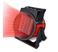 UISERBT Radiateur Soufflant 3000W Chauffage Electrique, Céramique Radiateur à Economie d'Energie avec Protection Surchauffe, 2 Niveaux de Chauffage, Chauffage industriel pour Chantier Maison Garage