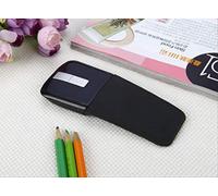 uitheshy Souris sans Fil Pliante 2.4G Tactile Ultra-Mince Accessoires informatiques Souris Arc Touch Noir