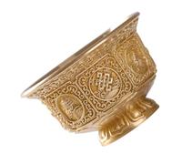 Uitndvyte Bol en cuivre avec huit symboles porte-bonheur pour cérémonies bouddhistes, culturel traditionnel, huit symboles de bon augure