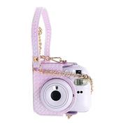 Uitndvyte Étui en cuir synthétique pour appareil photo Mini12 Instants avec bretelles réglables et poche, AA