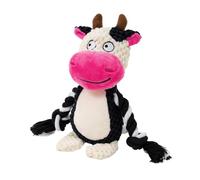 Uitndvyte Jouet à mâcher durable en peluche pour chien avec bruit couineur pour engager un jeu amusant et des soins dentaires facile à nettoyer à la main jouet pour soulager l'ennui du chien