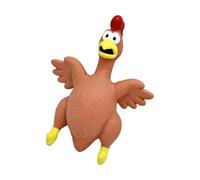 Uitndvyte Jouet pour Chien en Forme de Poulet pour Races, Light Brown | Jouet ludique pour chien en forme de poulet à pois avec couineur, amusant à mâcher pour le divertissement des