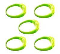 Uitndvyte Lot de 5 bracelets LED clignotants en silicone avec commande vocale pour Noël, concert, festival, fête, décorations de fête de mariage
