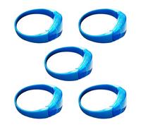 Uitndvyte Lot de 5 bracelets LED clignotants en silicone avec commande vocale pour Noël, concert, festival, fête, décorations de fête de mariage