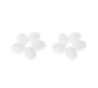 Uitndvyte Lot de 5 faux œufs blancs solides pour pigeons pour empêcher les oiseaux de pondre des œufs, astuces africaines pour petits et grands oiseaux conures