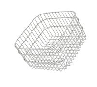 Uitndvyte Panier de vidange de cuisine en acier inoxydable, support de légumes, récipient de comptoir à pain, grande ouverture, organiseurs de panier de rangement creux de cuisine panier de drainage