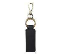 Uitndvyte Porte-code permanent en cuir pour gestionnaires immobiliers, porte-clés flexible, crochet tourbillonnant sécurisé, porte-clés fin en cuir pour homme, Noir , taille unique