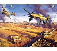 Uiujiij Peinture De Bricolage Pour Adultes Réservoir Rétro Avion Militaire Arme Seconde Guerre Mondiale Kit De Peinture Par Numéro Sur Toile Pour Débutants 40 * 50 Cm