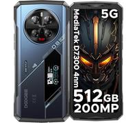UIUKDWUC V40 Pro 5G Téléphone robuste 6,8 pouces 36 Go + 512 Go Téléphones de jeu Taille 7300 200 MP Caméra AI 8680 mAh Android 14