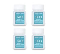 UIUZMAR 1413μS/cm Solution D'étalonnage EC Solution Tampon | Solution Conductivité Standard EC 1.413μS/cm pour Testeur EC Appareil de Mesure Hydroponique 4 Bouteilles de 50mL