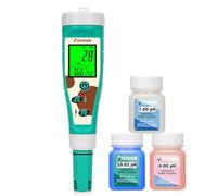 UIUZMAR Mesureur de pH Chlore Sel pour Piscine Testeur D'hydrogène pH PPM ORP pour Eau Potable Affichage Simultané 8 en 1 Testeur ph, Sel, Chlore, H2, ORP, EC, TDS, Thermomètre pour Hydroponique, Spa