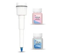 UIUZMAR Solution D'étalonnage du pH Mètre (4.00&7.00) et Sonde pH de Remplacement pour le pH Mètre Alimentaire UIUZMAR