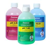 UIUZMAR Solutions D'étalonnage pH 4,00, 7,00 et pH 10,01 500mL | Solution Liquide pH 4,00-7,00 et pH 10,01 Solution Tampon pH 4, 7 et 10.01 pour pH-Mètre Mesures de pH
