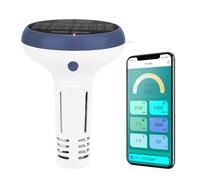 UIUZMAR Testeur Intelligent de Chlore et pH 7 en 1 pH, Chlore, Sel, ORP, TDS, EC, Temp Compteur de pH avec Recharge Solaire, pour Piscine