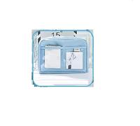 UIVXXUD Trousse à Crayons esthétique Kawaii - Grande capacité en Toile, Bleu, Tous Les Jours