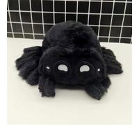 Uixxducc Jouet en peluche araignée mignonne - Cadeau pour les enfants - Anniversaire et spécial (noir)