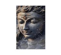 UIYTYBGAG Impression sur toile représentant le Seigneur Shiva - Décoration de chambre à coucher - 20 x 30 cm