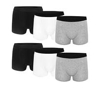 Uizuooy Lot de 6 Boxer Enfant Garçon sous-Vêtements pour Garçons Riches en Coton,Doux,Léger et Résistant BWG 134-140