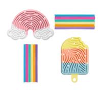 UJBVCX 2 Pièces Sensory Activity Board, Planche D'activité Sensorielle, avec 24 Bâtonnets,Jouets Sensoriel, Jouet Anti Stress, pour TDAH Autisme