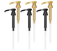 UJBVCX 6 Pièces Pompe Sirop, Distributeur Sirop, Réutilisables Pompe Doseuse, Pompe à Sirop, Distributeur Sirop Pompe, Convient Bouteilles de Sirop 750ML