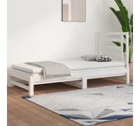 UJCHVHN Article-Lit gigogne sans matelas Blanc 2x (90x200) cm, Lits et accessoires, lits et cadres de lit